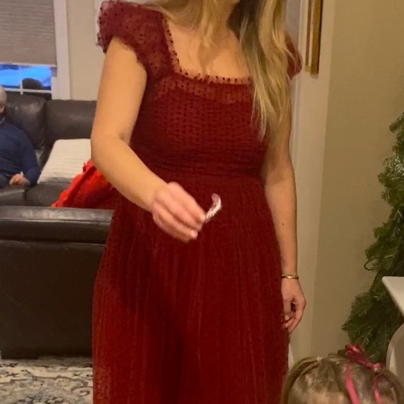 Doen Red Maxi Dress - Picture 5 of 6